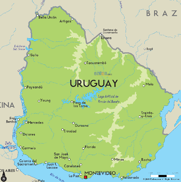 carte uruguay