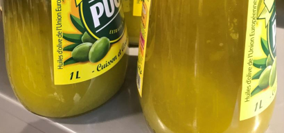 l'huile se fige dans les bouteilles d'huile d'olive